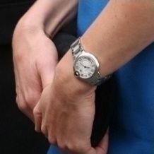 Zilveren-horloge
